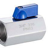Q11F 3/4 Internally Threaded Stainless Steel Ball Valve, 304/316 DN20 Mini Ball Valve -F/F thumbnail-1