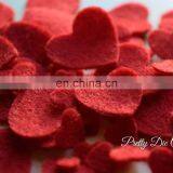 Curved Hearts Made From Red Felt, Mixed Size Packs, Valentine Craft Supply thumbnail-5