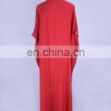 2019 Красное бохемское цветочное вышитое свободное летнее пляжное платье. Марокканский кафтан для женщин plus size, средняя длина, сарафан-стритвейр thumbnail-6