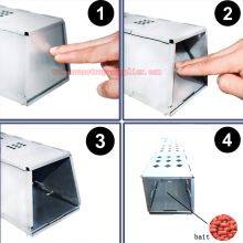 Indoor & Outdoor Humane Foldable Mouse Rodent Live Catch No Kill Trap Cage thumbnail-4