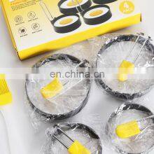 Best Quality Anti-Scalding Round Cooking Non Stick Mold Stainless Steel Fried Set Egg Rings thumbnail-5