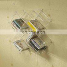 Домашние декоративные стойки для выставки, стеллажи, держатели для дисков CD из прозрачного акрила