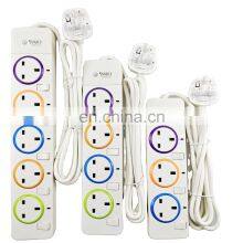 YAKI Brand UK Standard Household 250V 13A 2 4 6 8 Outlet Plug Power Strip Bar Cord Electrical Extension Socket