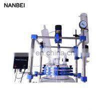 Chemical Mixing Stirring Double Layer Glass Biodiesel Reactor thumbnail-5