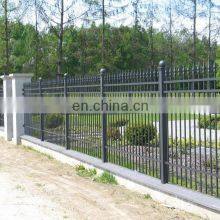 Used Welded Galvanized Black Powder Coating Wrought Iron Fence /Ranch /Garden/Pool Steel Fencing thumbnail-3