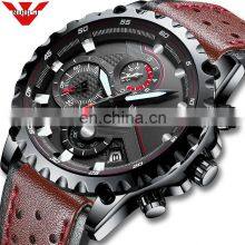 NIBOSI Quartz Watch Men Blue Casual Fashion Chronograph Mens Watches Top Brand Luxury Big Dial Watch Relogio Masculino thumbnail-4