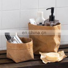 Emballage Papier Kraft Custom Made Print Paper Bag Square Donuts Packaging Bread Paper Bag for Bakery thumbnail-1