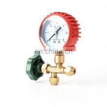 HVAC Refrigeration System Auto Air Conditioner AC Charging R134A R22 R12 R502 R410A R404 CT-488 Brass Single Manifold Gauge Set thumbnail-2