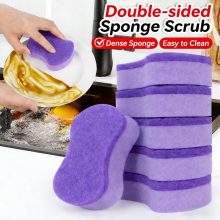 Colored Sponge Kitchen Cleaning Dish Washing Scrub Sponge Pad for the Kitchen Wholesale thumbnail-3