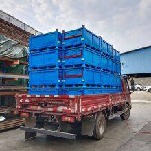 OEM Steel Pallet Box Metal Pallet Bin for Storage Steel Stackable Container thumbnail-4