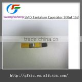 Hot sale Electronic components SMD Tantalum Capacitor 100uf 16V
