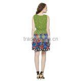 Hot Sales Wholesale Fashion Neck Design Fashion Chiffon Dress thumbnail-6