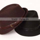 Star Favourite Trend All-match Man Women Trilby Fedora Cap With Leather Buckle thumbnail-2