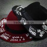 Autumn Winter Fedora Hat Creative Painting Large Brim Women Sun Hat thumbnail-4