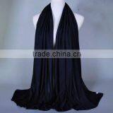 Wholesale Fashion Solid Color Plain Elastic Cotton Muslim Jersey Hijab thumbnail-5