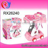 Food Trolley Toy Supermarket Kids Shopping Cart Toy thumbnail-3