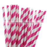 Professional manufacturer of event & party supplies Fashion design Stripe Paper Straws