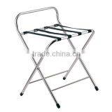 Foldable Stainless Steel Luggage Rack With Backrest thumbnail-2