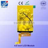 4.0" inch outdoor lcd display 480*(RGB)*800 dots without touch small lcd display module