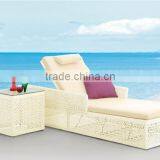 High Quality Wicker Beach Chair With Side Table (DH-9632)