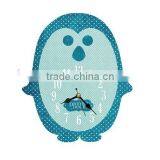 2015 Newest Penguin Style Wooden Wall Clock