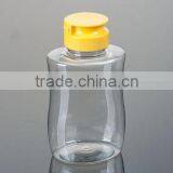 Food Grade PET Bottle Snap on Lid With Flip Top Cap With Silicone Valve in the Orifice