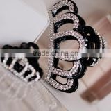 big pearl claw claw crown style crystal hair accessories