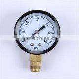 Normal Pressure Gauge Durable Light Weight Easy To Read Clear Mini Pressure Gauge