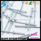 HIGH QUALITY OPEN END FACTORY PROTRUDING CROWN HEAD ALUMINUM PEEL RIVETS thumbnail-3