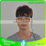 Hot Product EL Wire Sunglasses Sound Activated Light Up El Wire Glasses, EL Wire Shutter Shades Sunglasses thumbnail-2