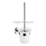 Contemporary Chrome Finished Brass Toilet Brush Holder Wall Mounted High Quality Bathroom Fittings thumbnail-1