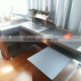 Checkout Counters With Conveyor Belt Used in Supermarket