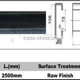 Winch track C type raw finish