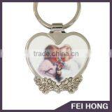 Wholesale High Quality Heart Shape Love Heart Custom Digital Printed Keychain