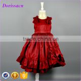 wine pageant dress little girls long dresses kids plain dress design 2016                        
                                                Quality Choice