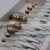 High End Silver Colour Girl Makeup Tooth Face Oval Powder Make up Brush Toothbrush Makeup Brush for Make-up Cosmetics