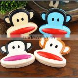 2015 lovely contact lenses container,monkey shape contact lenses container,plastic color contact lenses case