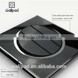 Best Selling Wallpad Black Waterproof Acrylic Glass 110~250V EU UK 3 Gang 2 Way Electric Power Supply Push Press Button Switch thumbnail-4