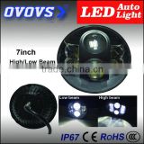 OVOVS New arrival 7inch round 80W led headlight for J-eep w-rangler Car Accessories