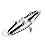 Fashion Faith Style i Love Vermont Antique Silver Infinity Love Charms Bracelet Wax Cords Leather Bracelet thumbnail-4