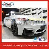 Real Carbon Fiber Car Bumpers Lip Front Splitters for BMW F80 M3 F82 M4 Bumper 2015 3 4 Series thumbnail-4