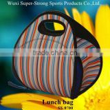 2016 Hot selling!2015 Fashion Design Neoprene Insulated Lunch Bags/Lunch Box Bags,with Zipper and Handle
