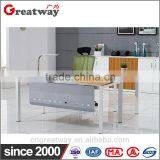 Modern Custom Made Good Price Green Material Products Office Furniture Cabinet Room Admin Desk Manager Table(HA1-L thumbnail-1