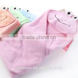 100 cotton cartoon baby hooded bath towels HDT-008 wholesale