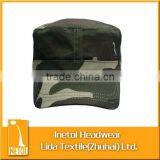 6 Panel Blank Flat Top Camo Cap thumbnail-1
