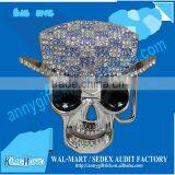 Novelty Crystal Skull Belt Buckle thumbnail-1