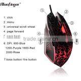 Cool Crack Parttern Color Backlit PC Keyboard and 6 Button Mouse thumbnail-4