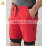 4 Way Stretch Fabric Waterproof Mens Custom Crossfit Shorts