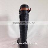 Ladies Gaga Gum Boots With Leather Strap thumbnail-2