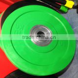 Big Steel Ring Color Rubber Olympic Bumper Weight Plates